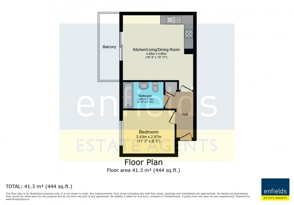 Floorplan for Wootton Mount, Bournemouth