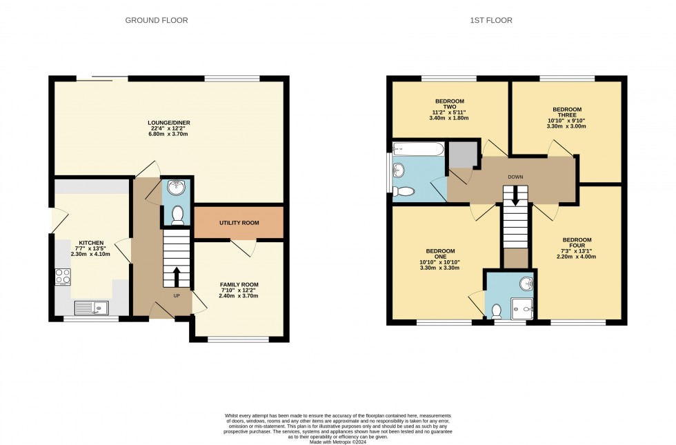 Floorplan for Kingsley Drive, Castleford