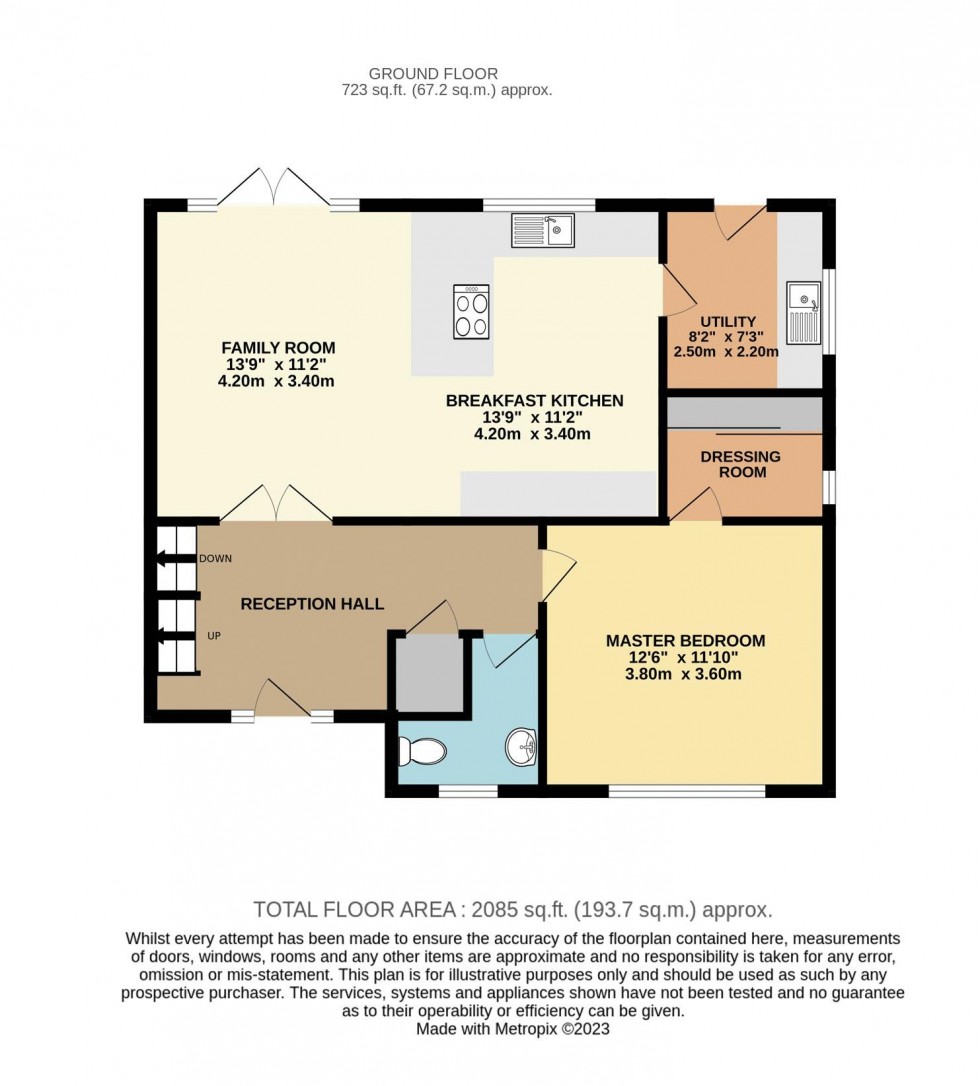 Floorplan for Linleys, Valley Road, Darrington