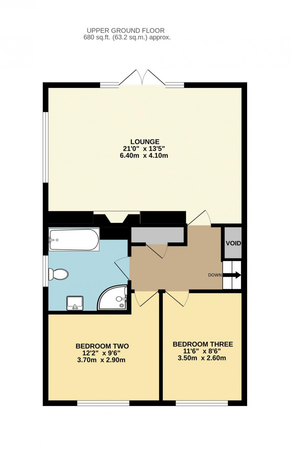 Floorplan for Linleys, Valley Road, Darrington