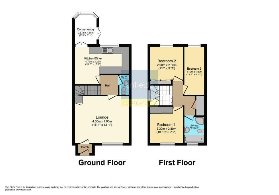 Floorplan for Kinson Road, Bournemouth