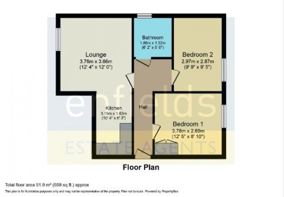 Floorplan for Norwich Avenue West, Westbourne