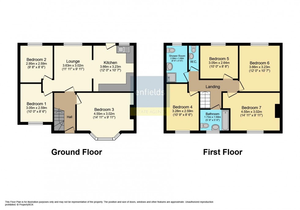 Floorplan for Ripon Road, Bournemouth