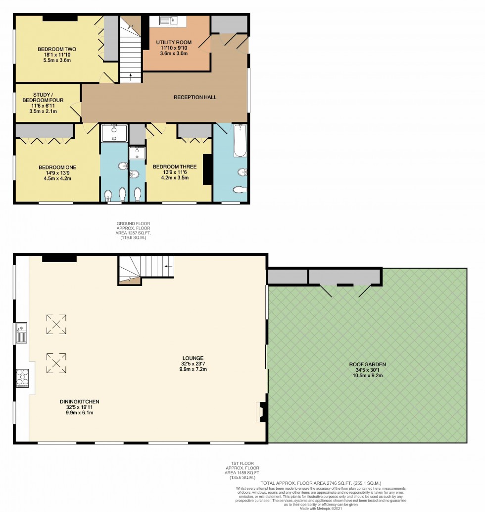 Floorplan for Hebble House, Hebden Bridge