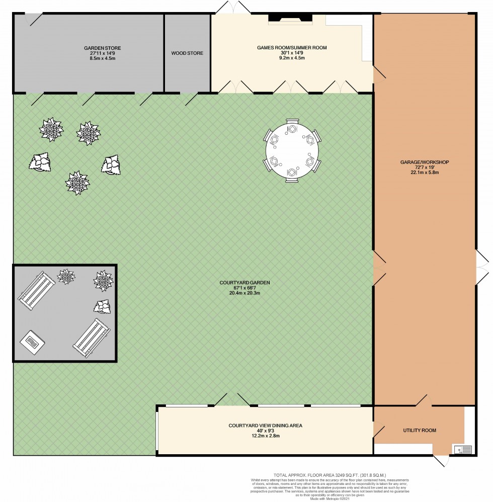 Floorplan for Plaice Hills Lodge, Sykehouse