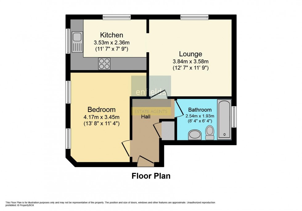 Floorplan for Wimborne Road, Bournemouth