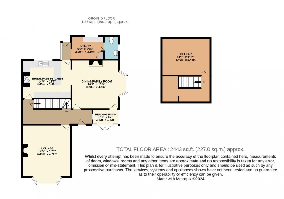 Floorplan for Carleton Road, Pontefract