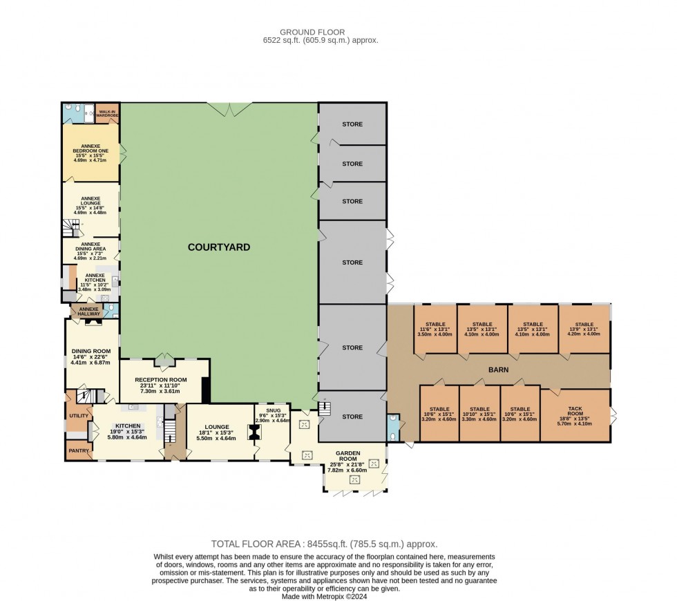 Floorplan for Holme Lane Farm, Holme Lane, Holme