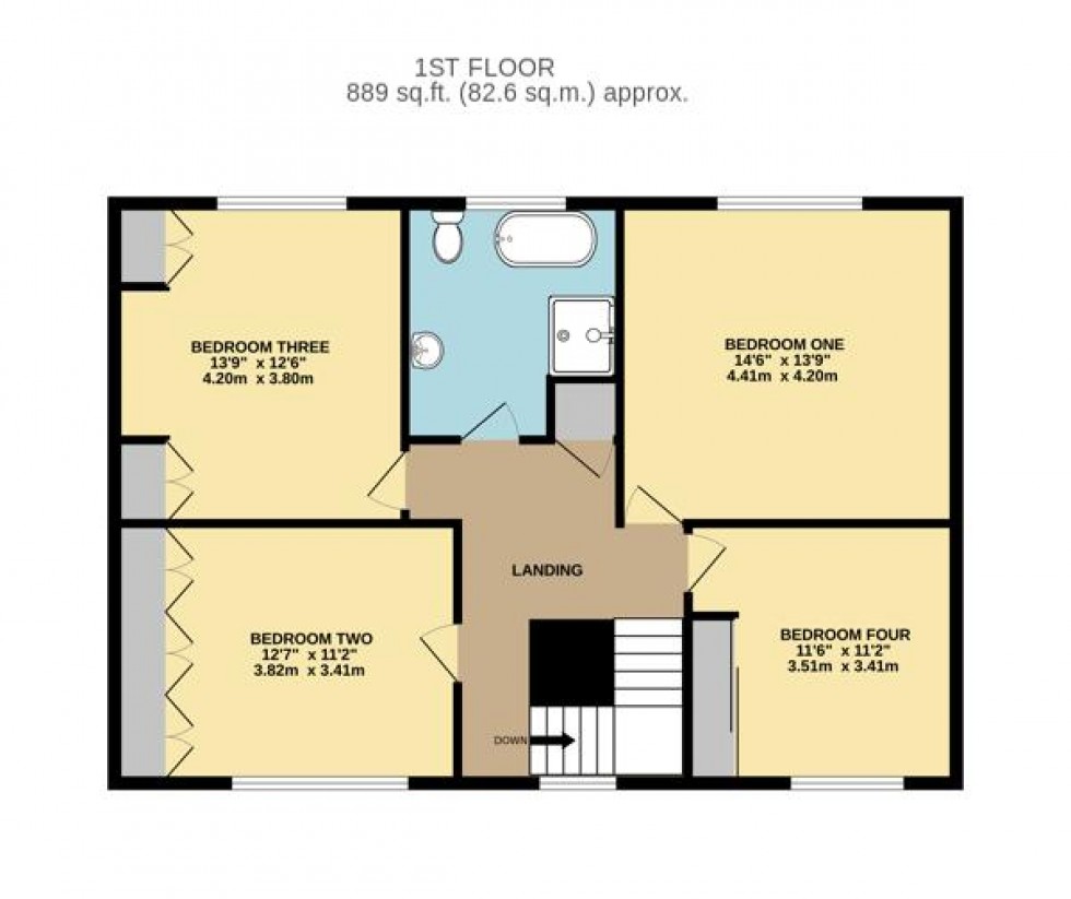 Floorplan for Burntwood Hall Farm, Brierley