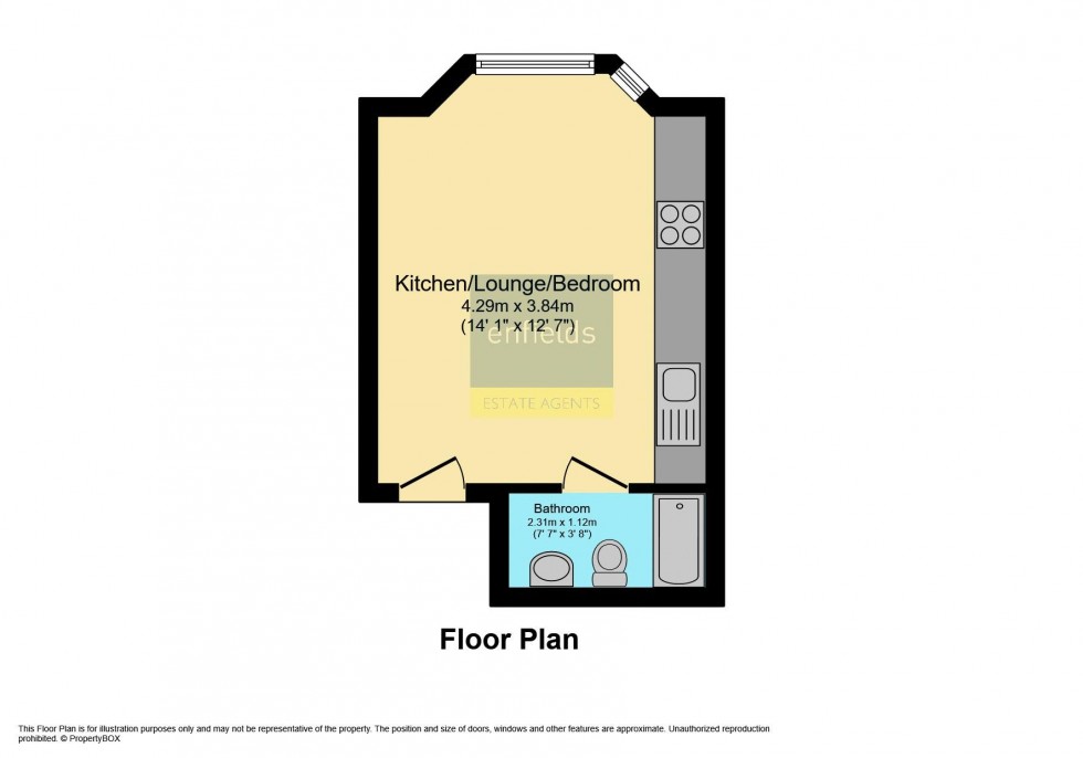 Floorplan for St. Peters Road, Bournemouth