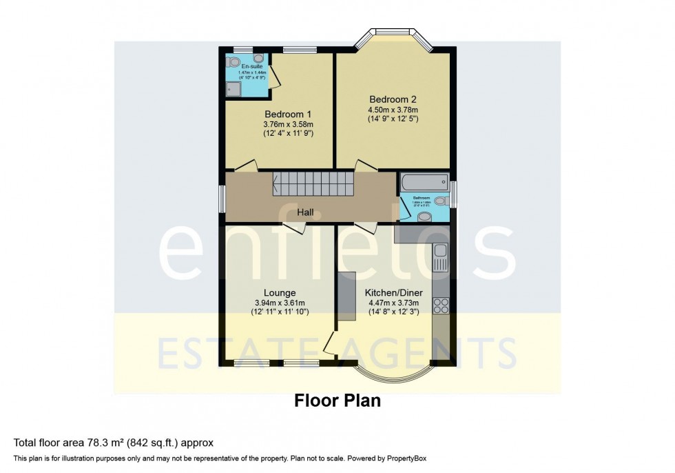 Floorplan for Gerald Road, Bournemouth