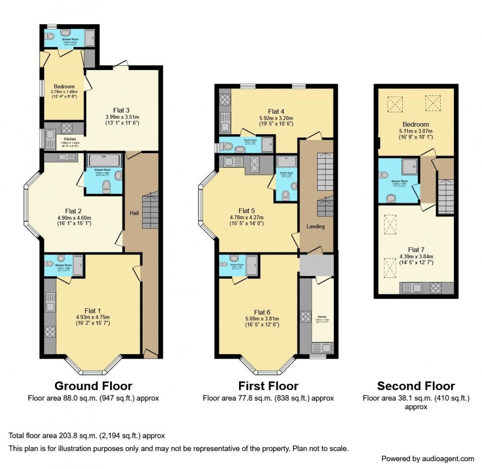 Floorplan for Methuen Close, Bournemouth