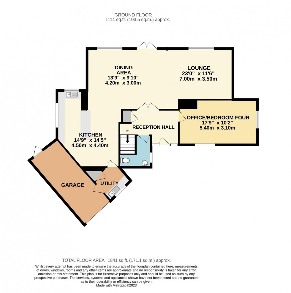 Floorplan for The New Rectory, Burghwallis