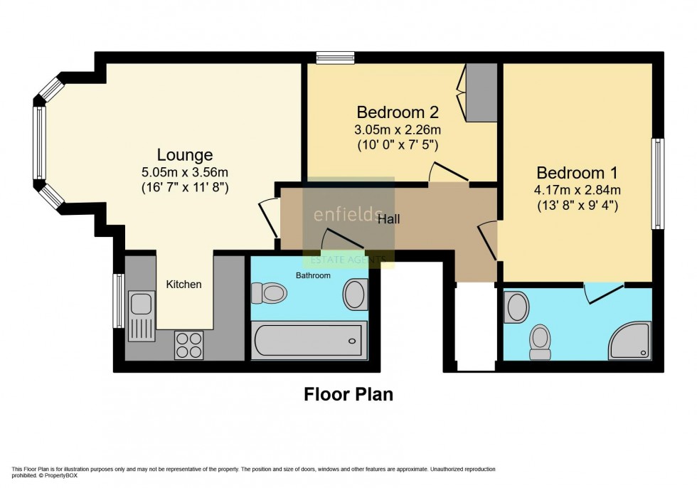 Floorplan for Wimborne Road, Bournemouth