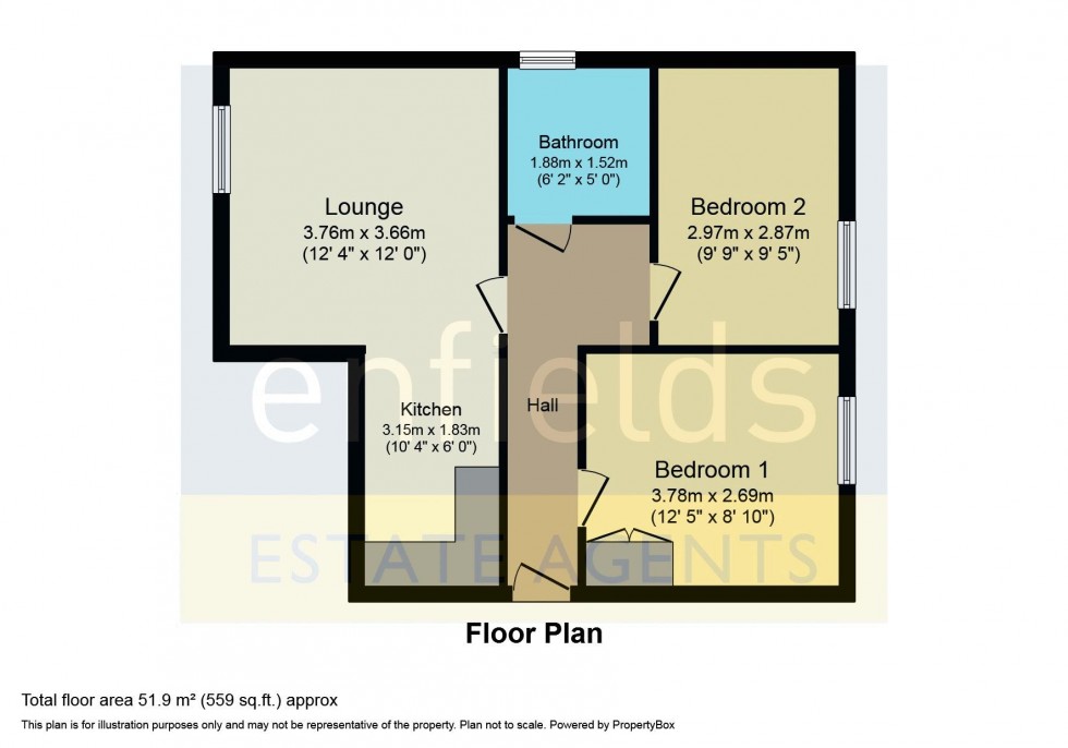 Floorplan for Norwich Avenue West, Bournemouth