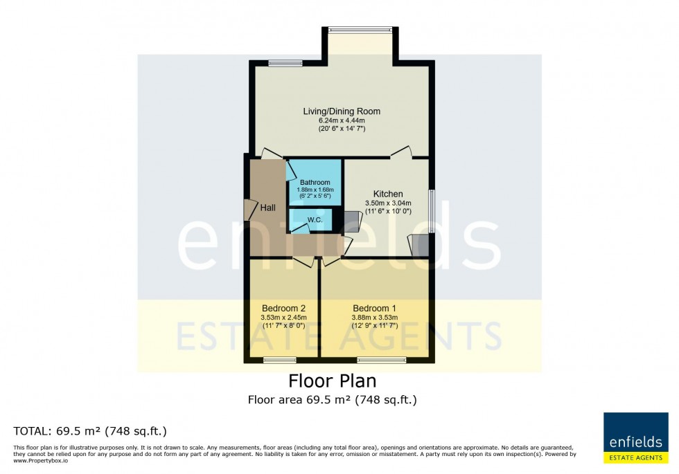 Floorplan for 9 West Cliff Road, Bournemouth