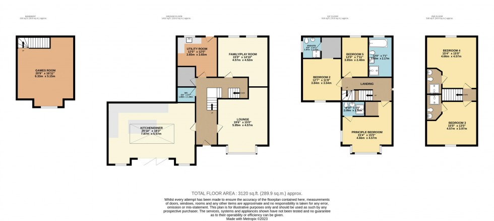 Floorplan for Woodlands Drive, Cragg Wood Conservation Area