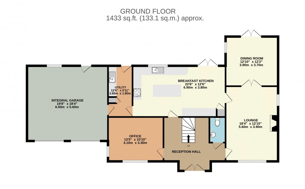 Floorplan for Oscarison House, 7 Park View, Hook