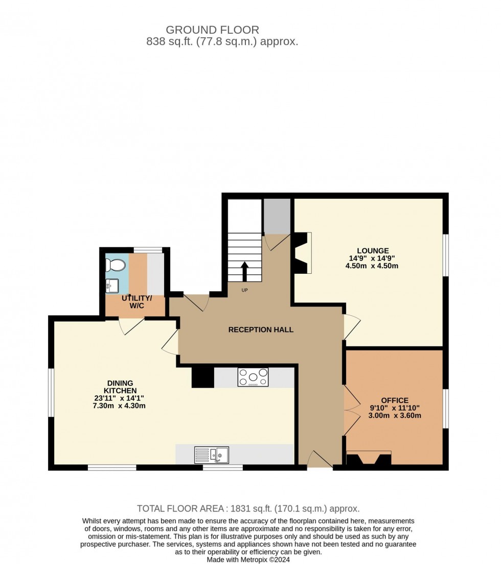 Floorplan for Bridgegate, Howden