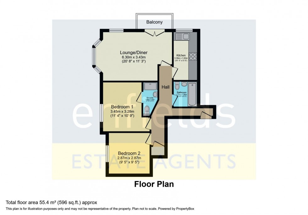 Floorplan for St. Stephens Road, Bournemouth