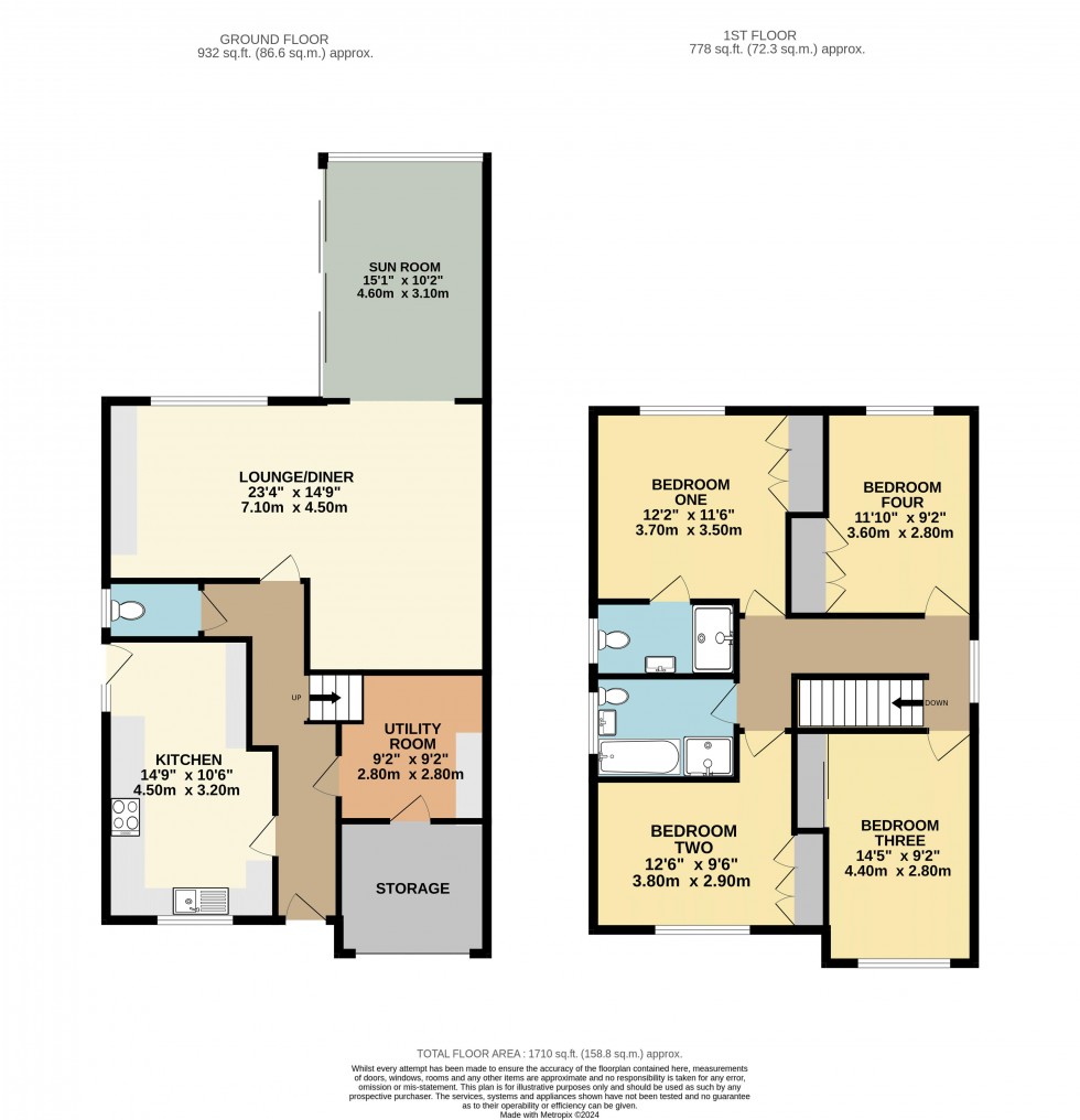 Floorplan for Hemings Way, South Elmsall