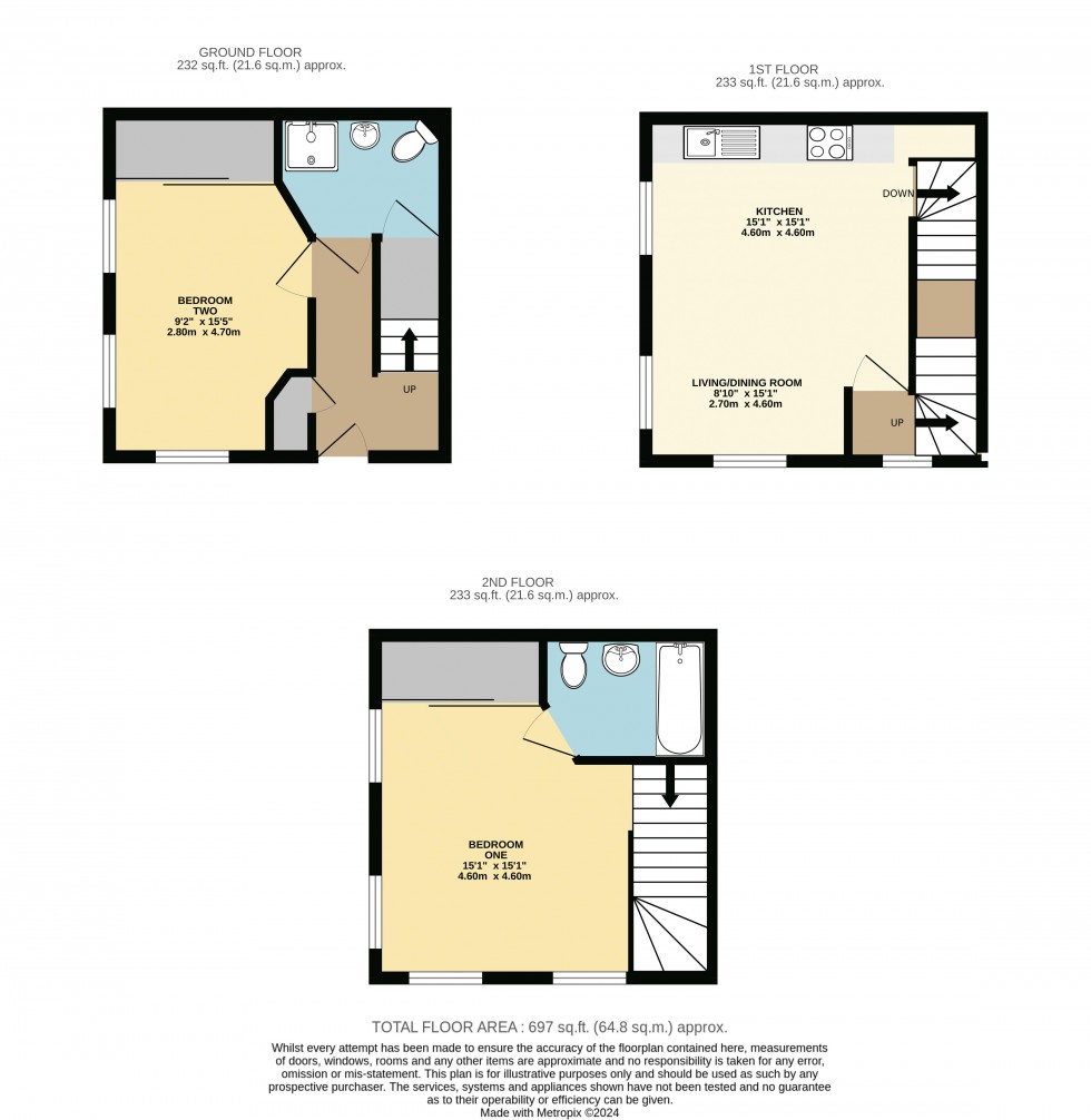 Floorplan for Outfield Drive, Ackworth