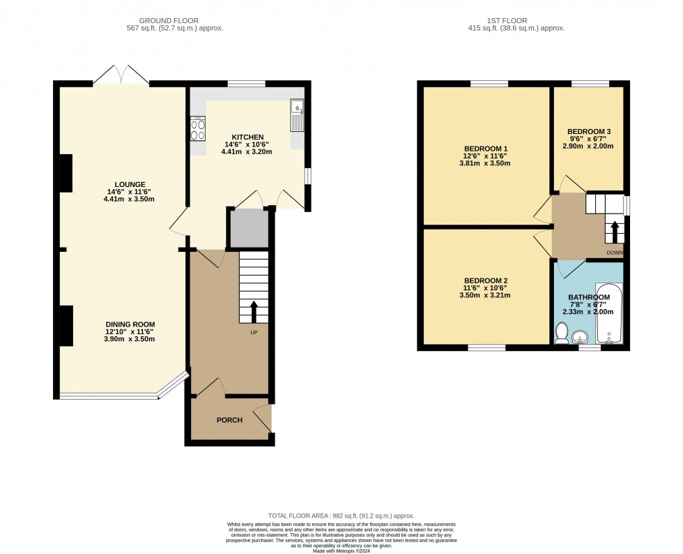 Floorplan for West View Road, Ilkley