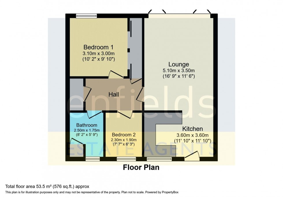 Floorplan for Tree Hamlets, Upton