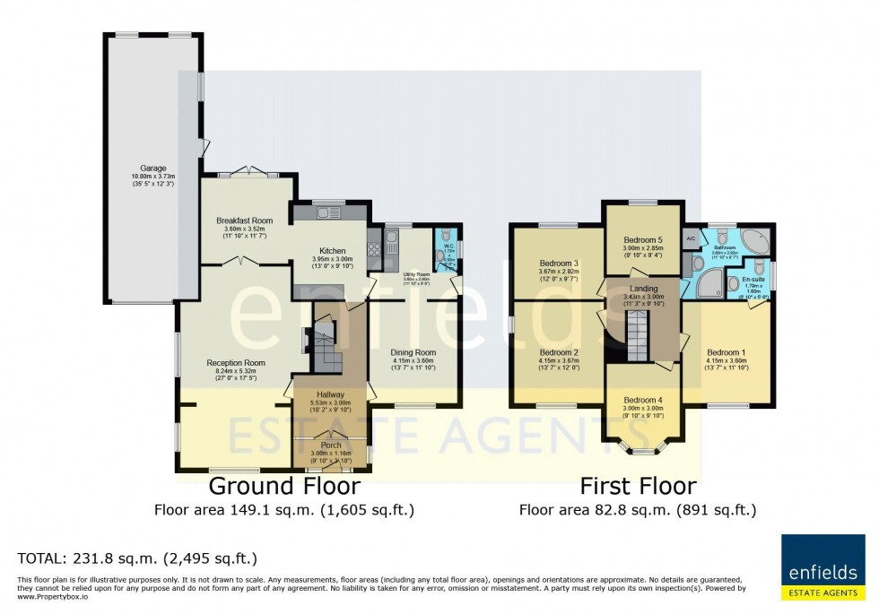 Floorplan for Springfield Crescent, Lower Parkstone