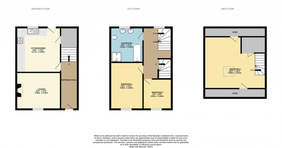 Floorplan for West Terrace, Burley In Wharfedale