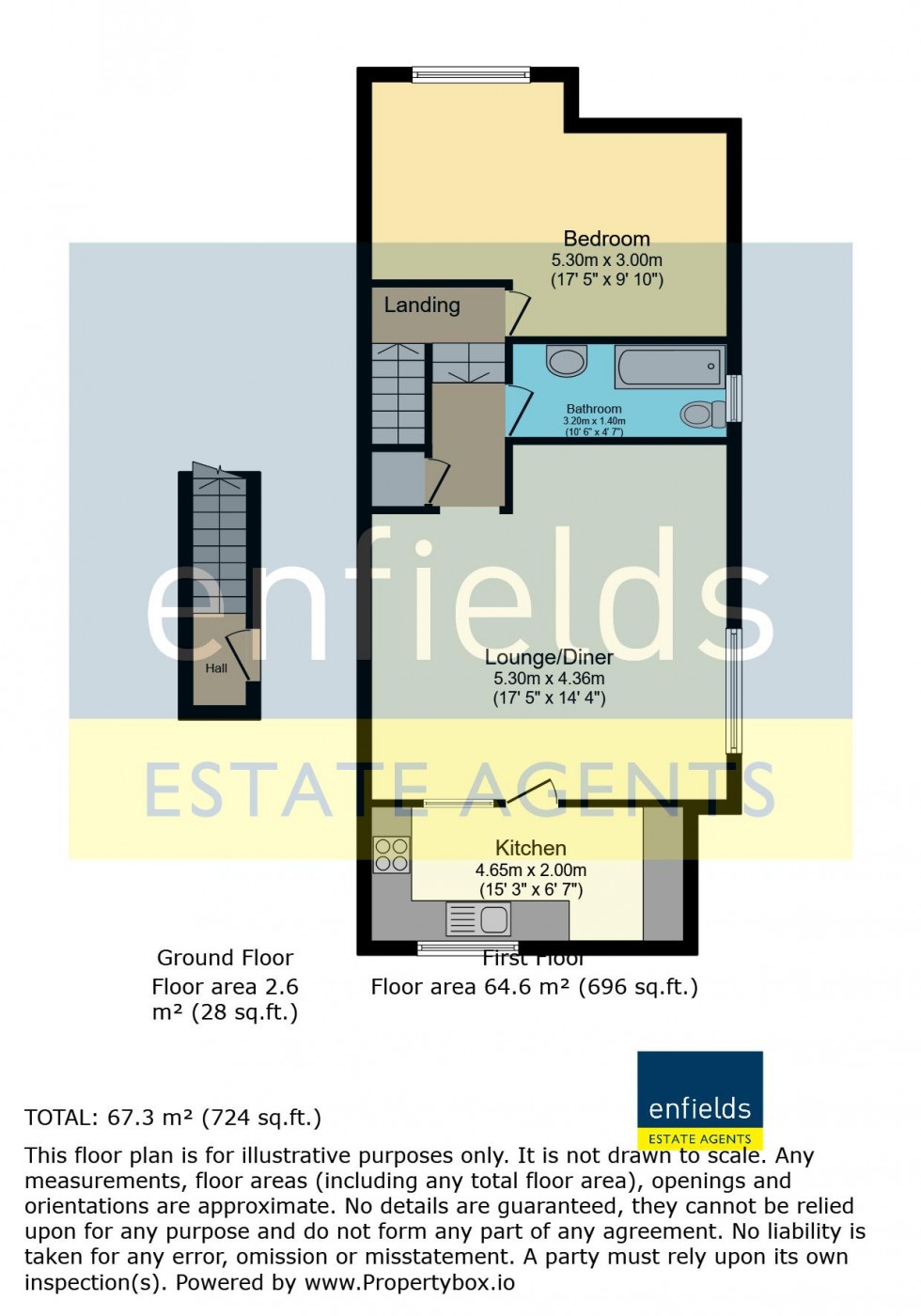 Floorplan for 185 Holdenhurst Road, Bournemouth