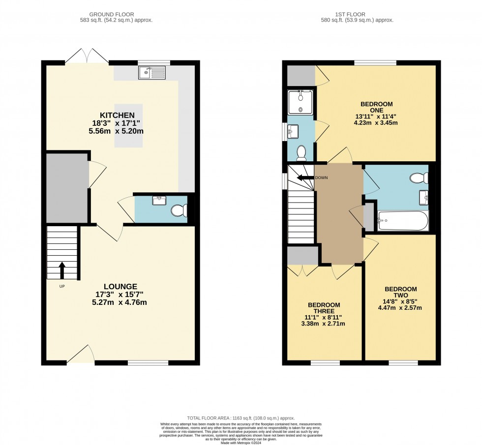 Floorplan for Tanshelf Drive, Pontefract