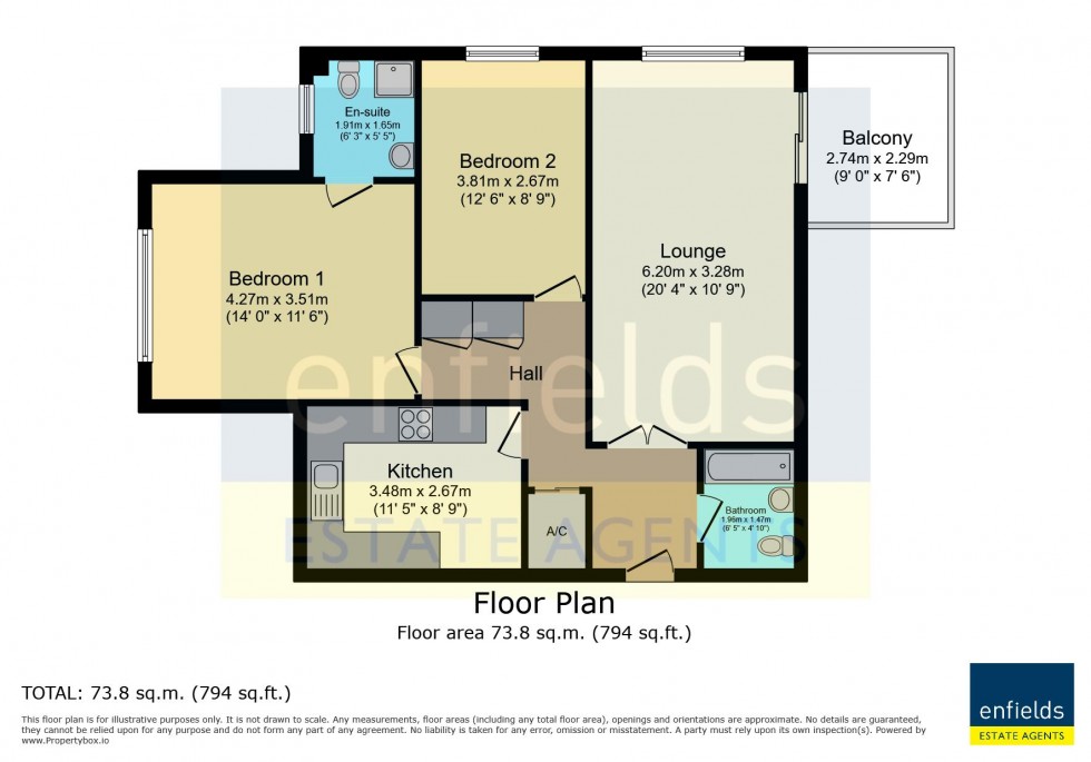 Floorplan for Dean Park Road, Bournemouth