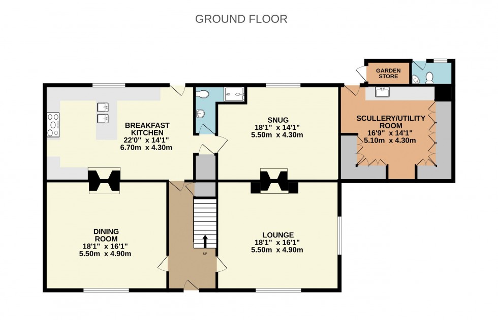 Floorplan for The Manor House, Wrights Lane, Cridling Stubbs