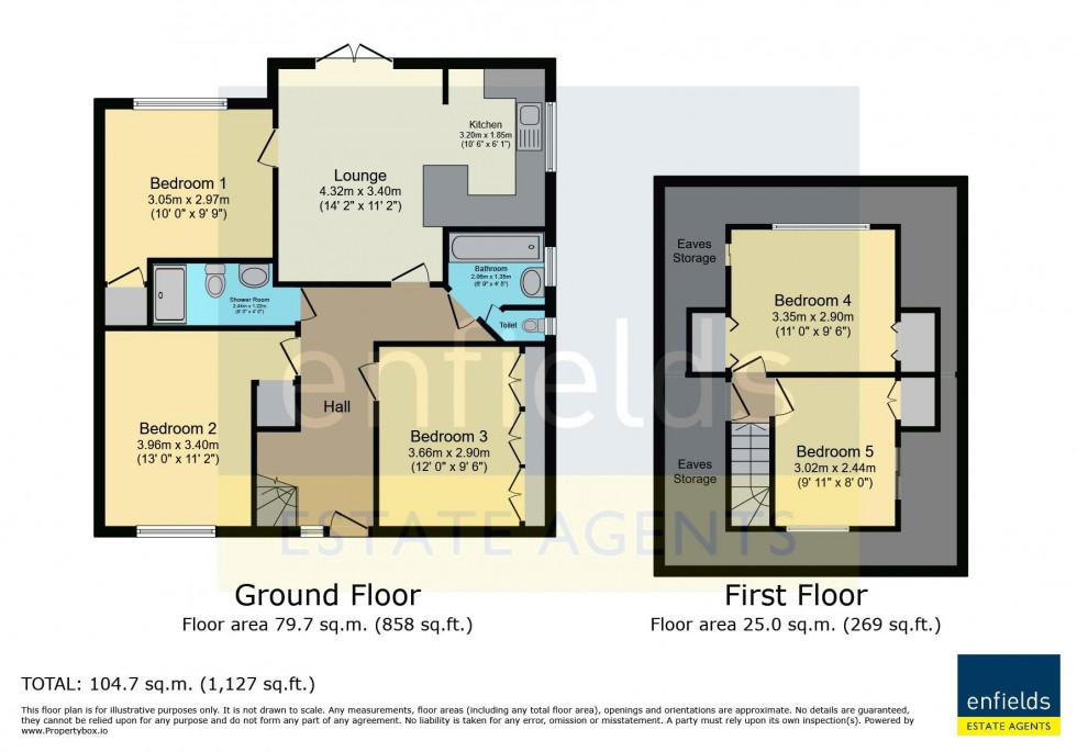 Floorplan for Langside Avenue, Poole