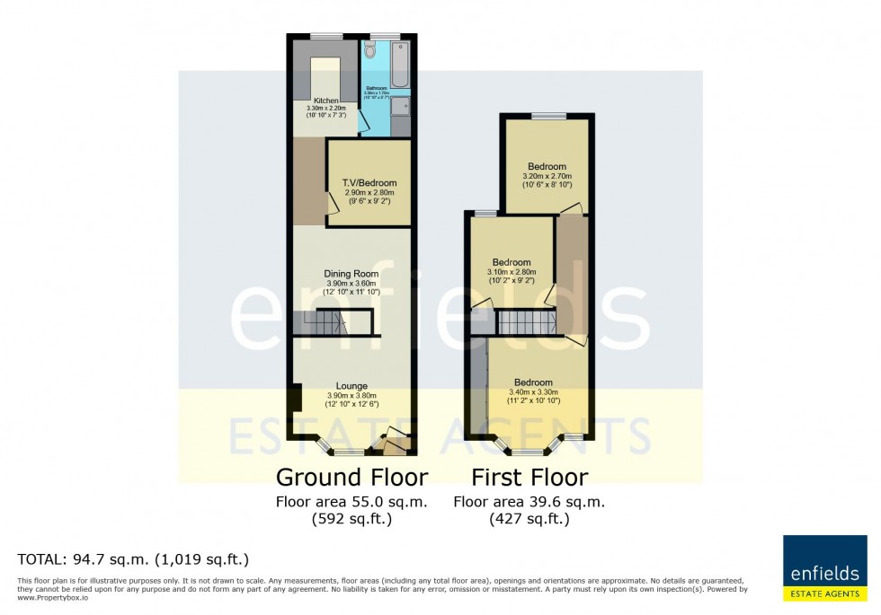 Floorplan for Sea View Road, Poole