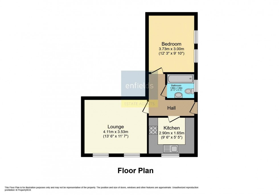 Floorplan for St Johns Road, Bournemouth