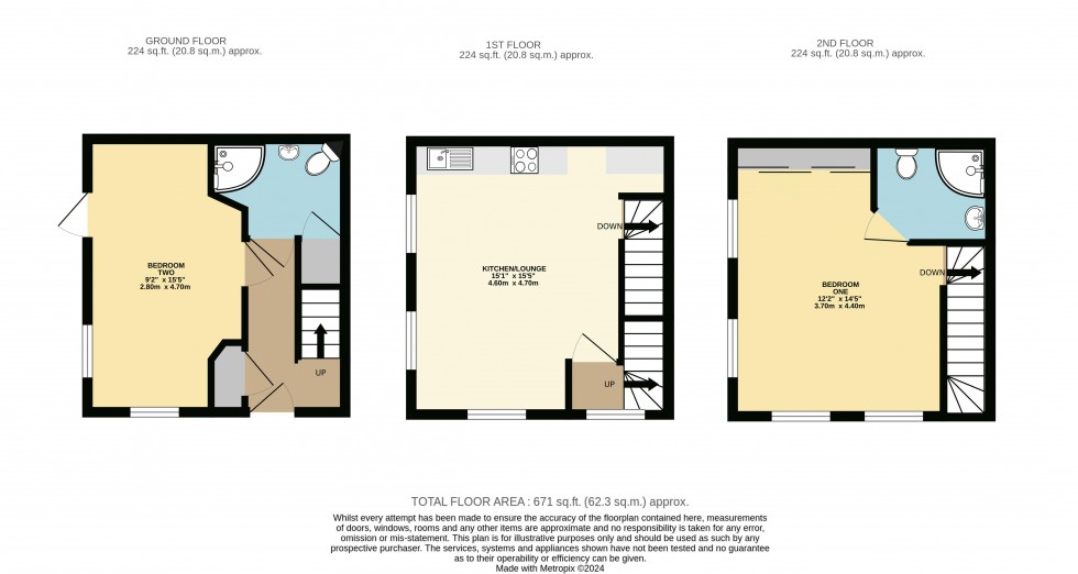 Floorplan for Turnberry Avenue, Ackworth