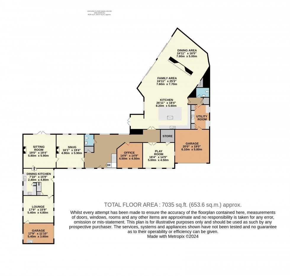 Floorplan for The Old Coach House, Causeway Garth Lane, Old Thorpe Audlin