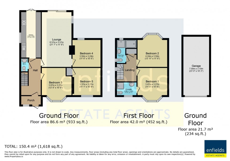 Floorplan for Wallisdown Road, Poole