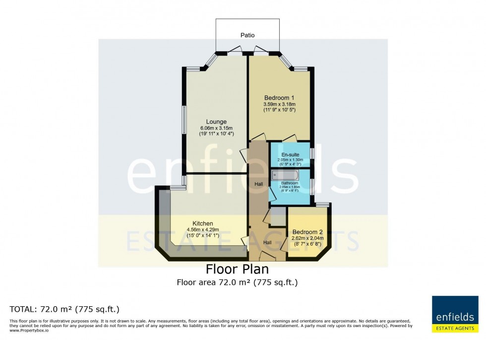 Floorplan for Lansdowne Road, Bournemouth