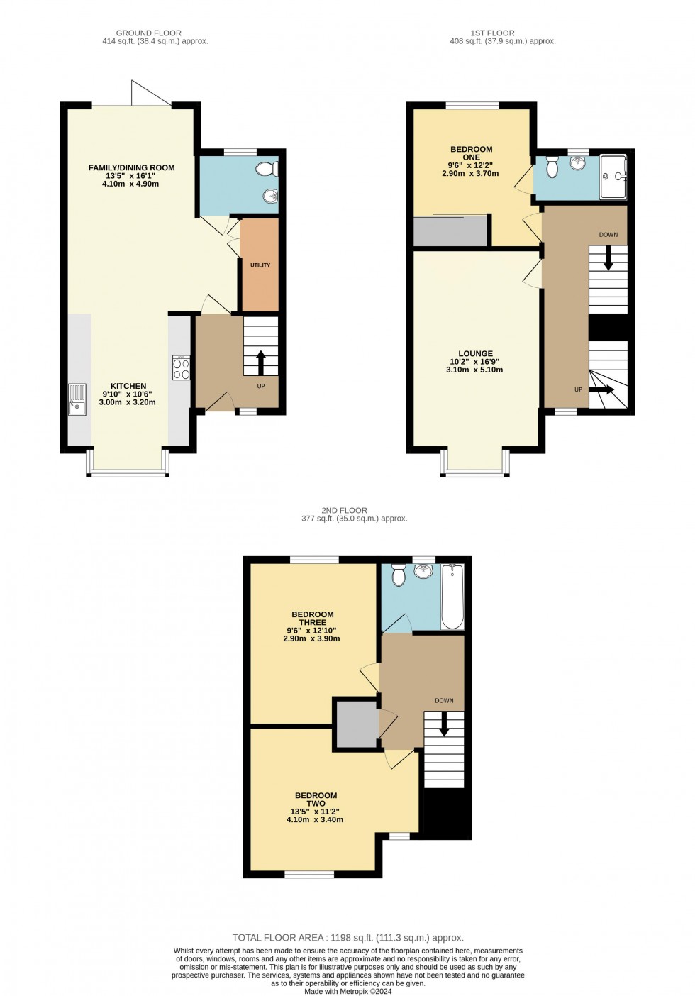 Floorplan for Fortress Close, Pontefract