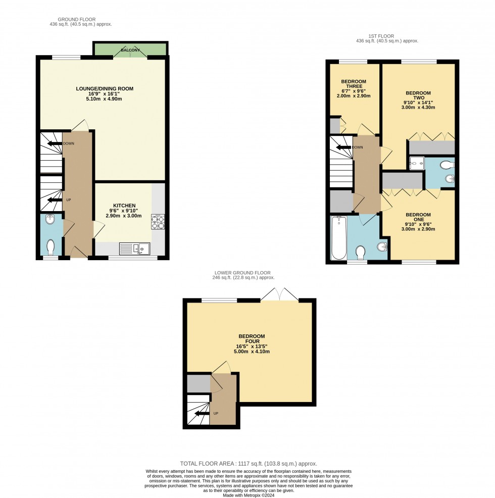 Floorplan for The Wharf, Knottingley