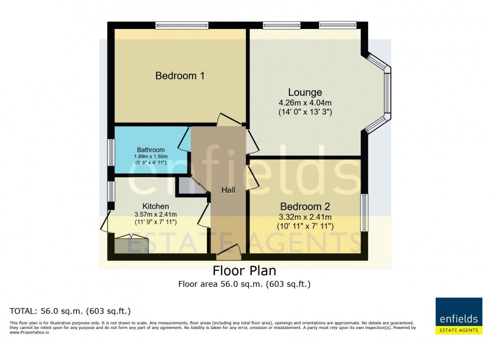 Floorplan for St. Leonards Road, Bournemouth