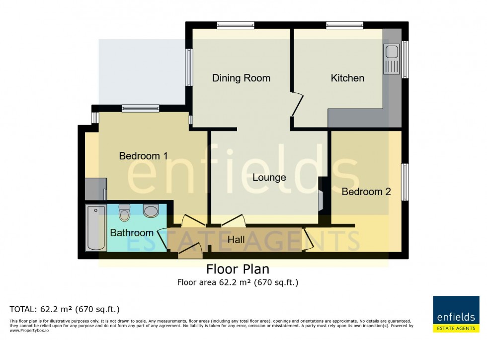 Floorplan for Sea Road, Bournemouth