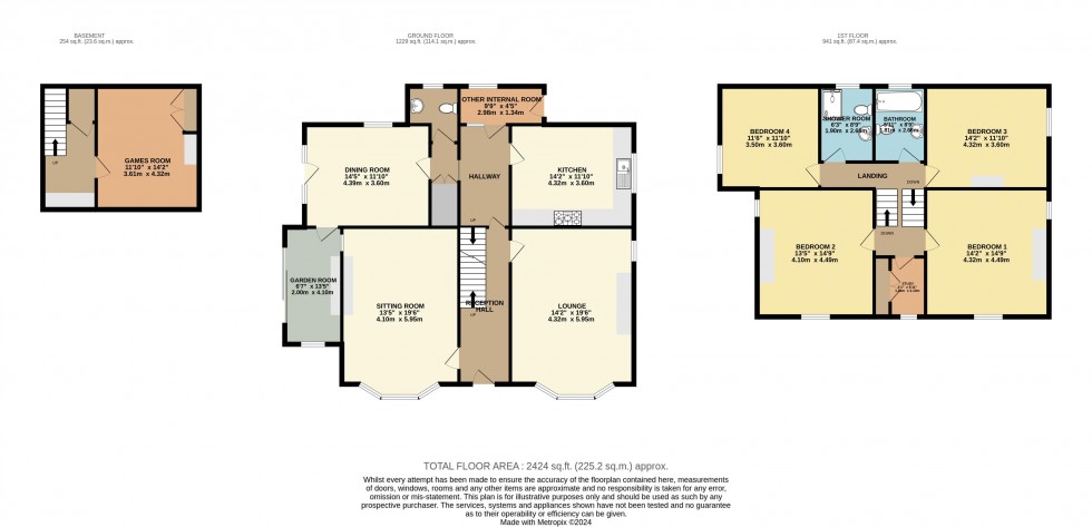 Floorplan for Bleach Mill Lane, Menston