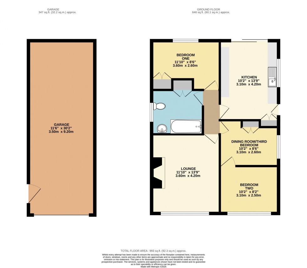 Floorplan for Cobblers Lane, Pontefract