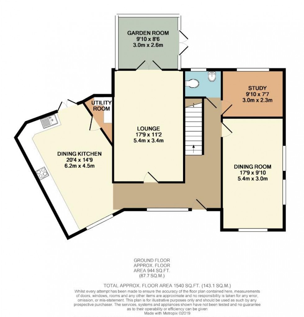 Floorplan for Laburnum Lodge, Mawcroft Grange Drive, Rawdon