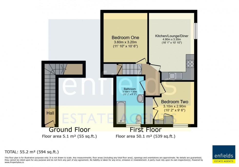 Floorplan for Westcott Way, Bournemouth