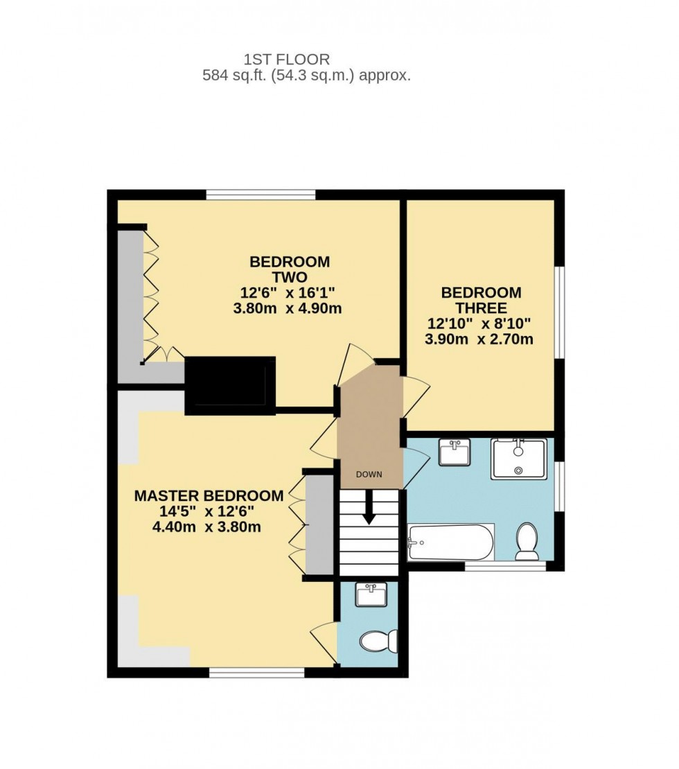 Floorplan for The Croft, Back Lane, Badsworth